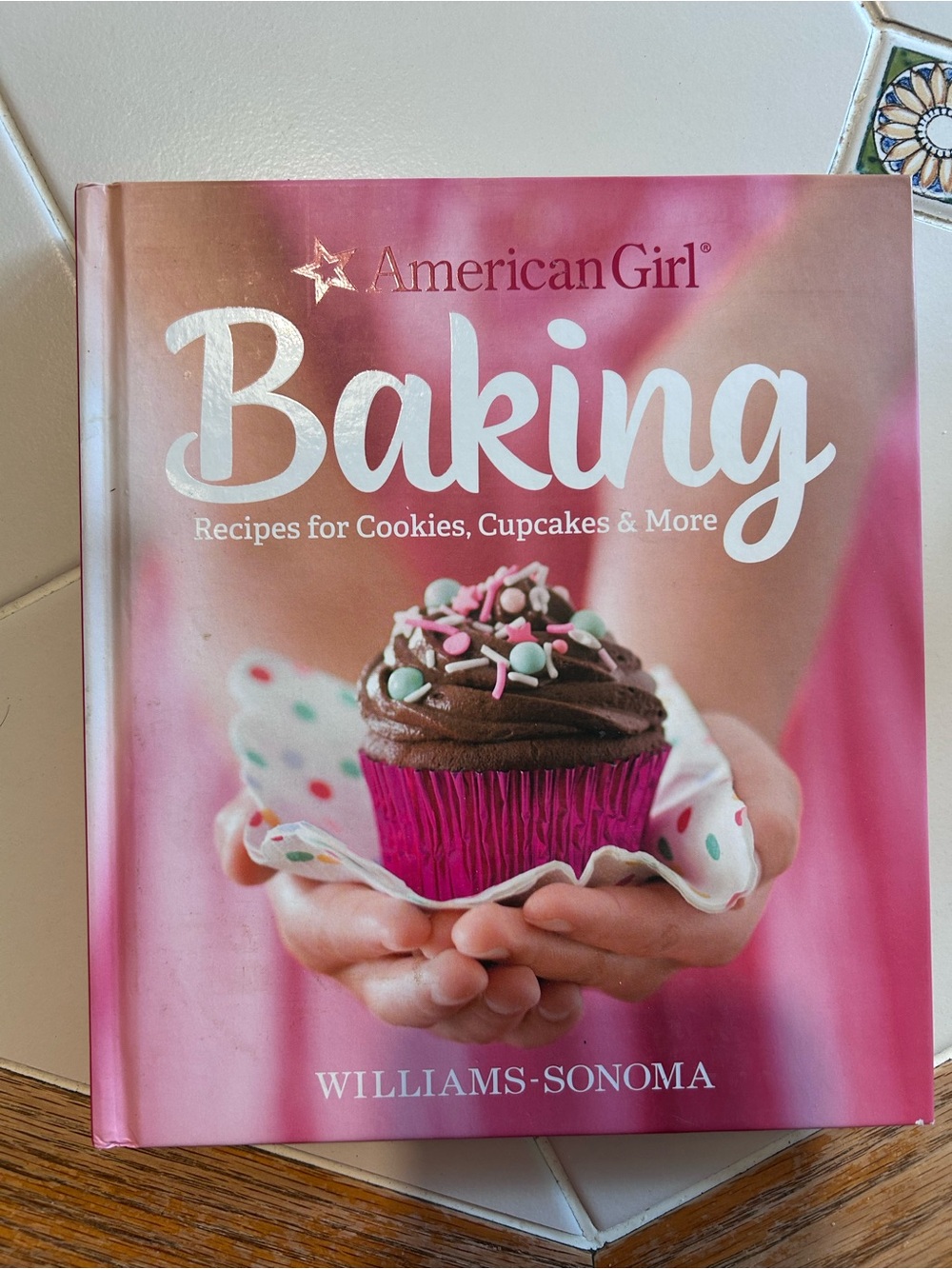 American Girl Baking Cookbook - Pink Cover with Brown & White Accents